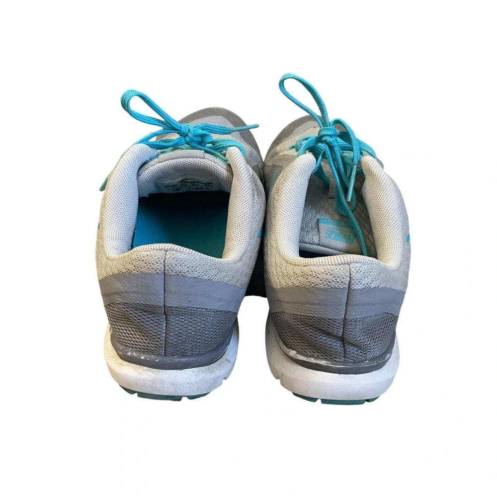 Nike Training Flex TR6 Running Shoes size 6 Gray Aqua Sneaker Athletic‎ Workout